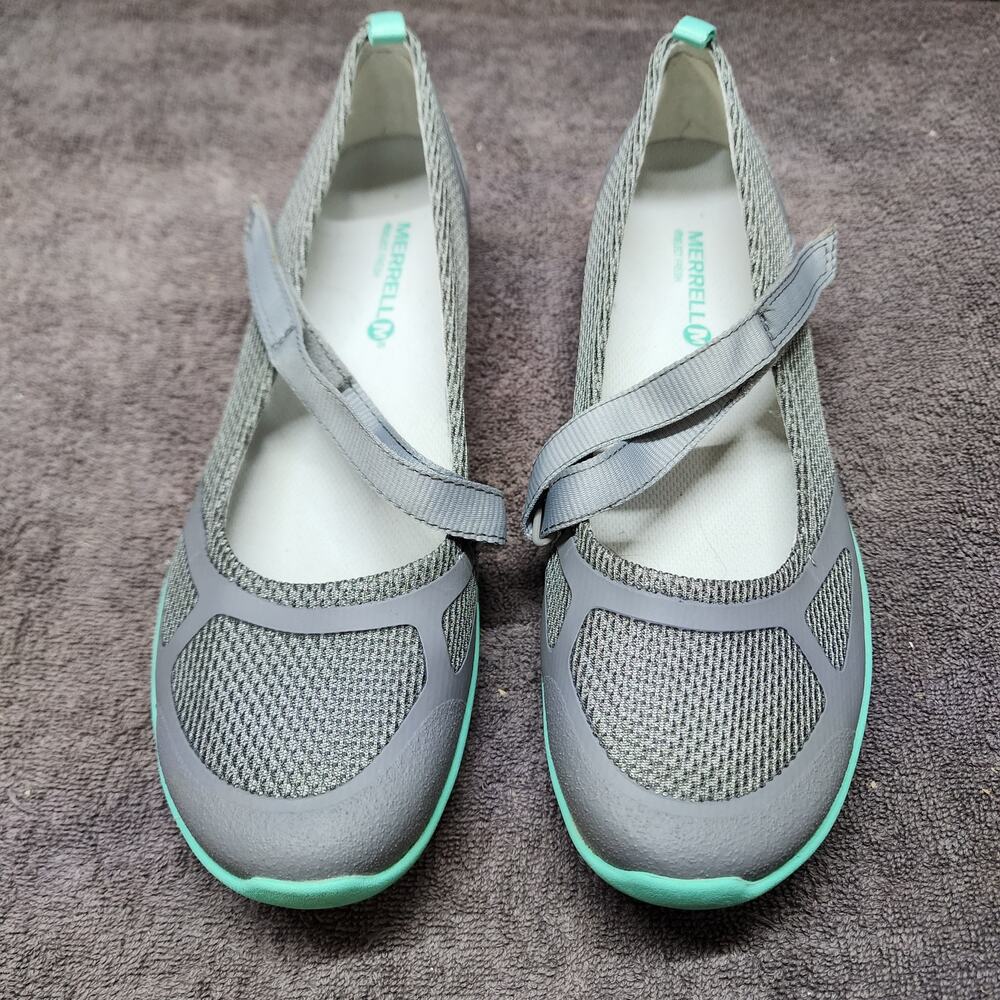 Merrell Castlerock Gray and Ceylon maryjane shoes womens size 8.5.  b49